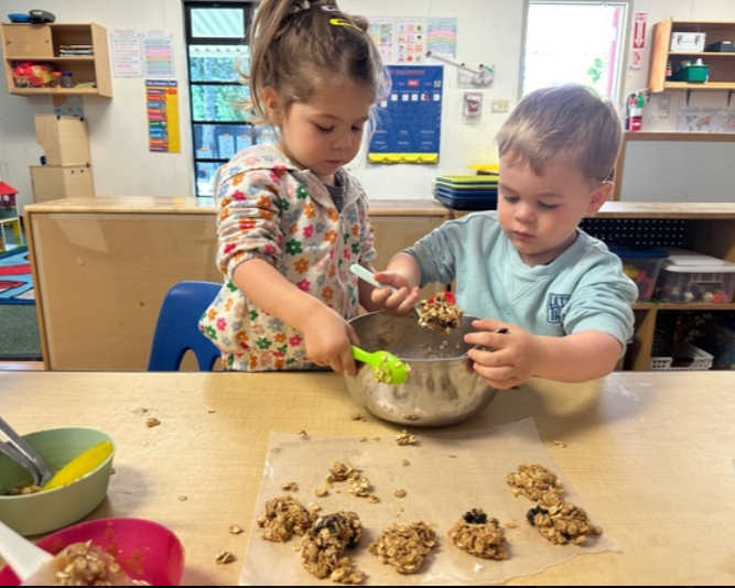 Children playing at preschool
