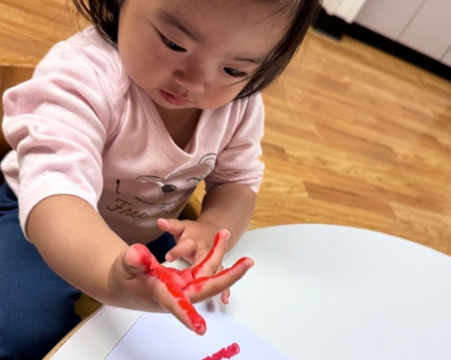 Children playing at preschool