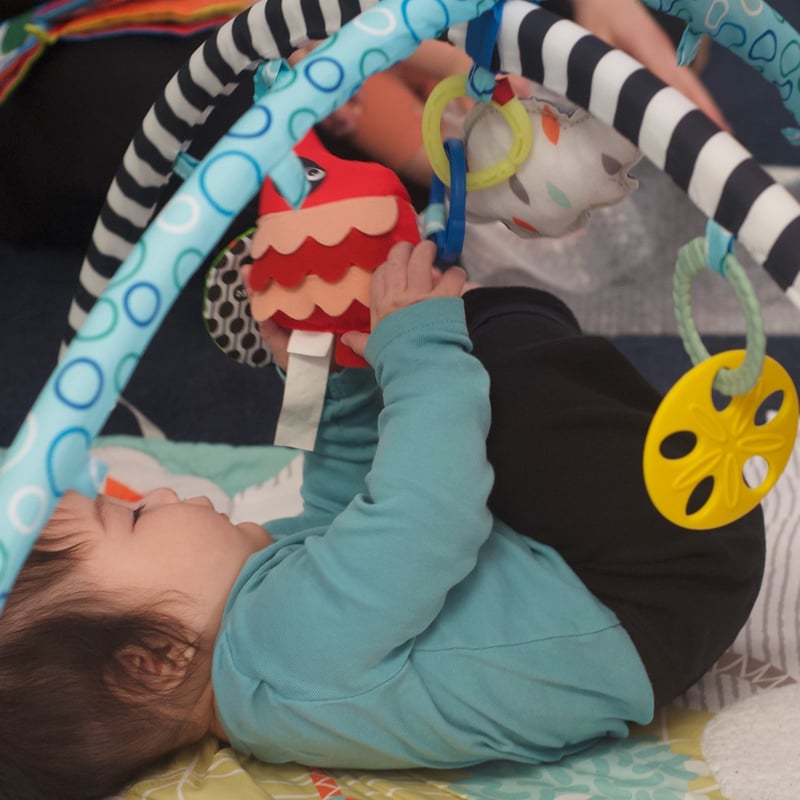 Infant on playmat-1