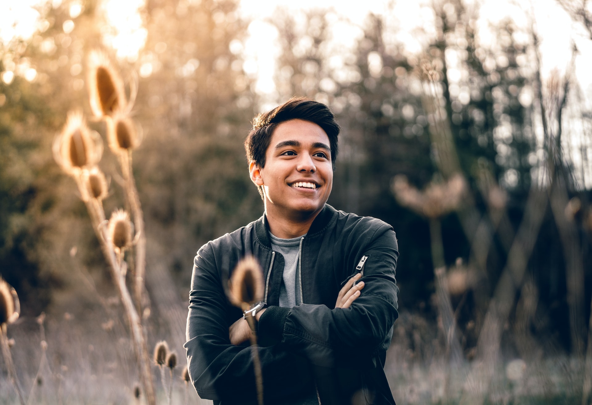 Native American Man In Modern Dress