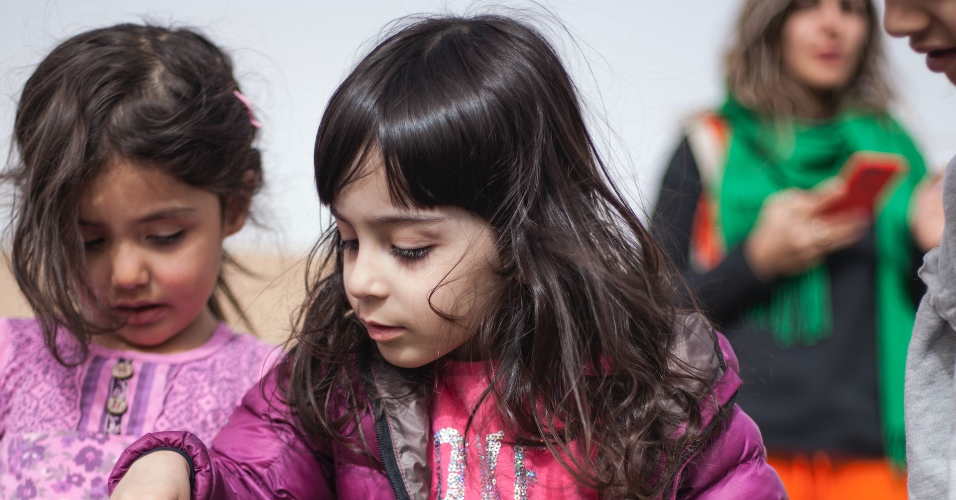 children in pre-k playing