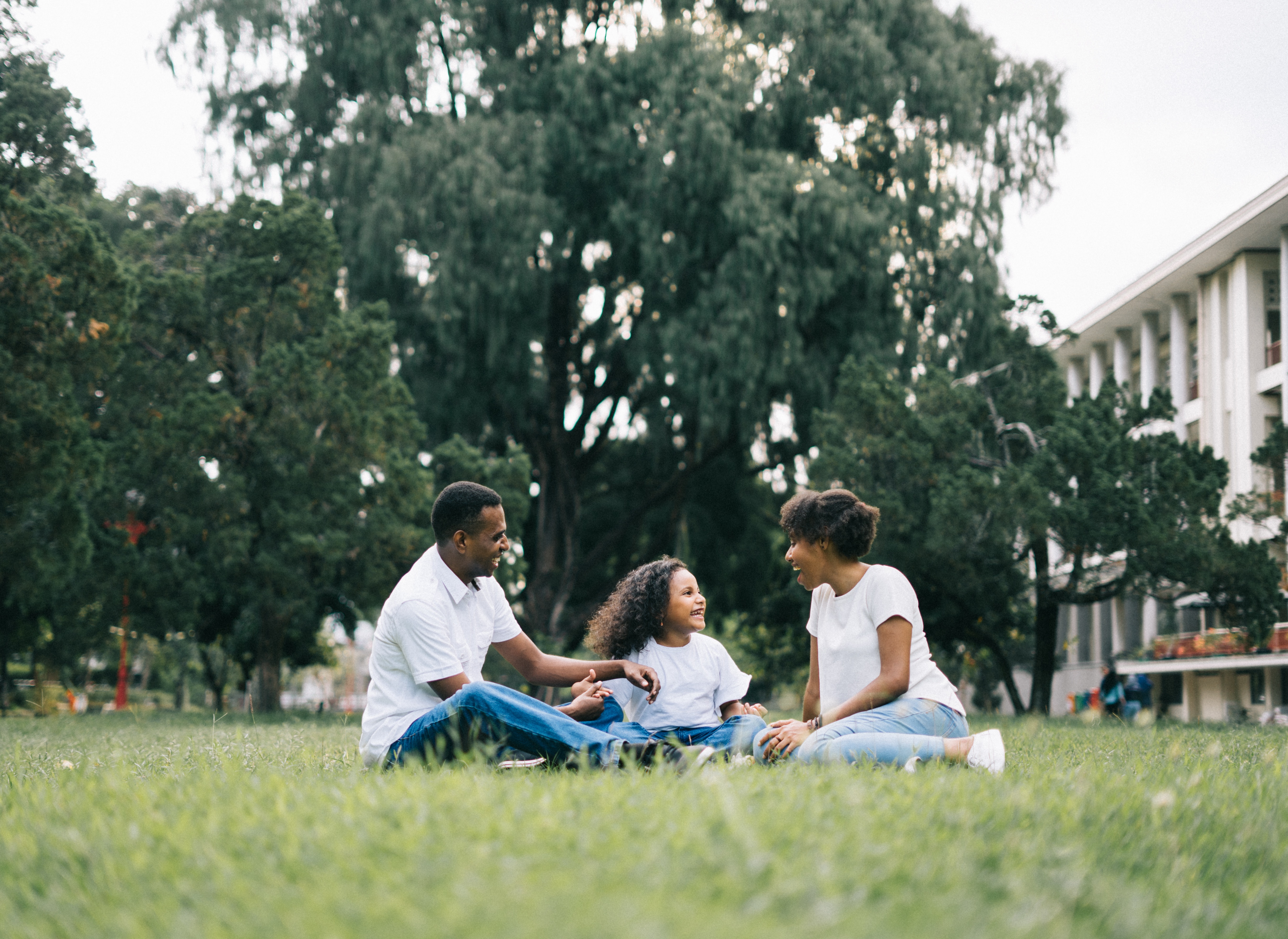 Playing outside is fun for preschool children