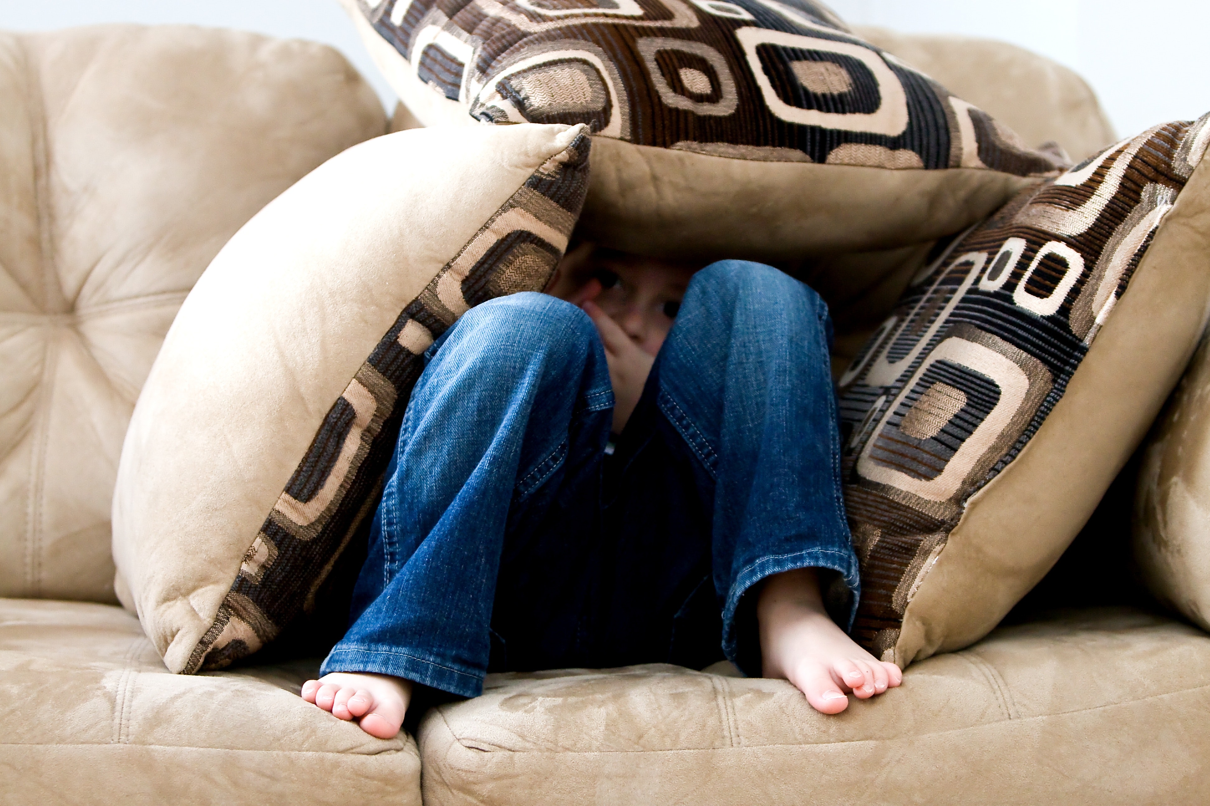 Parents can easily join in with hide and seek